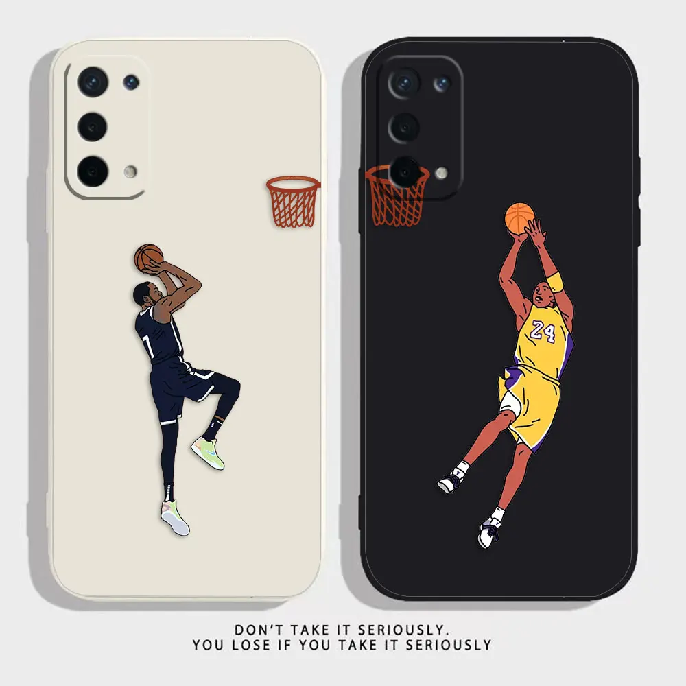 

Cool Playing Basketball Phone Case For OPPO A52 A54 A55 A57 A78 A72 A73 A74 A91 A93 A92S A94 A95 A96 A97 4G 5G Case Funda Shell