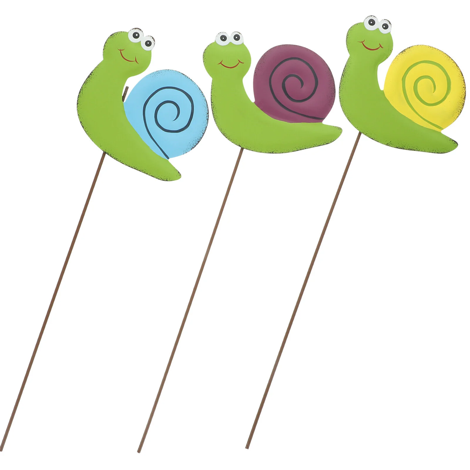 

The Sign Decorative Garden Stakes Patio Decoration Snails Sticks Yard Ornaments