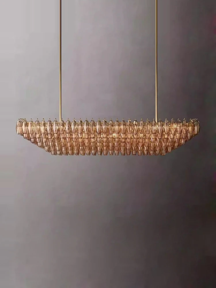 Светодиодный американская хром черная латунь 2024 люстра освещение подвесные