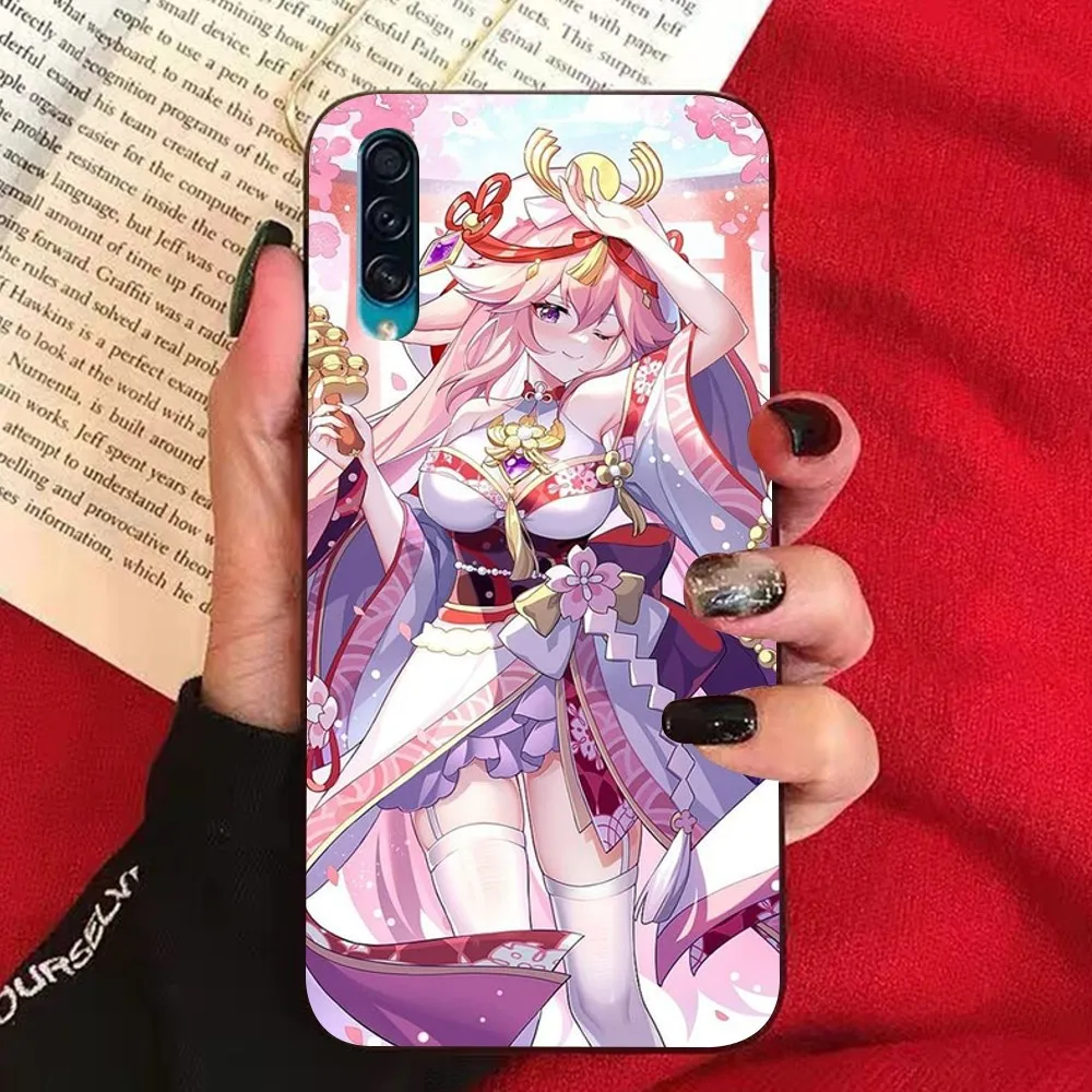 Чехол для телефона Genshin Impact Yae Miko чехол Samsung A 10 11 12 13 20 21 22 30 31 32 40 51 52 53 70 71 72 73 91