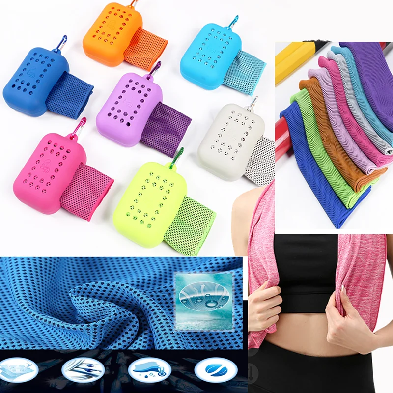 

Cold Sense Sports Ice Towel Cooling Neck Wrap Quick Drying Ultralight Soft Gym Towel for Fitness Swimming Yoga Camping Running
