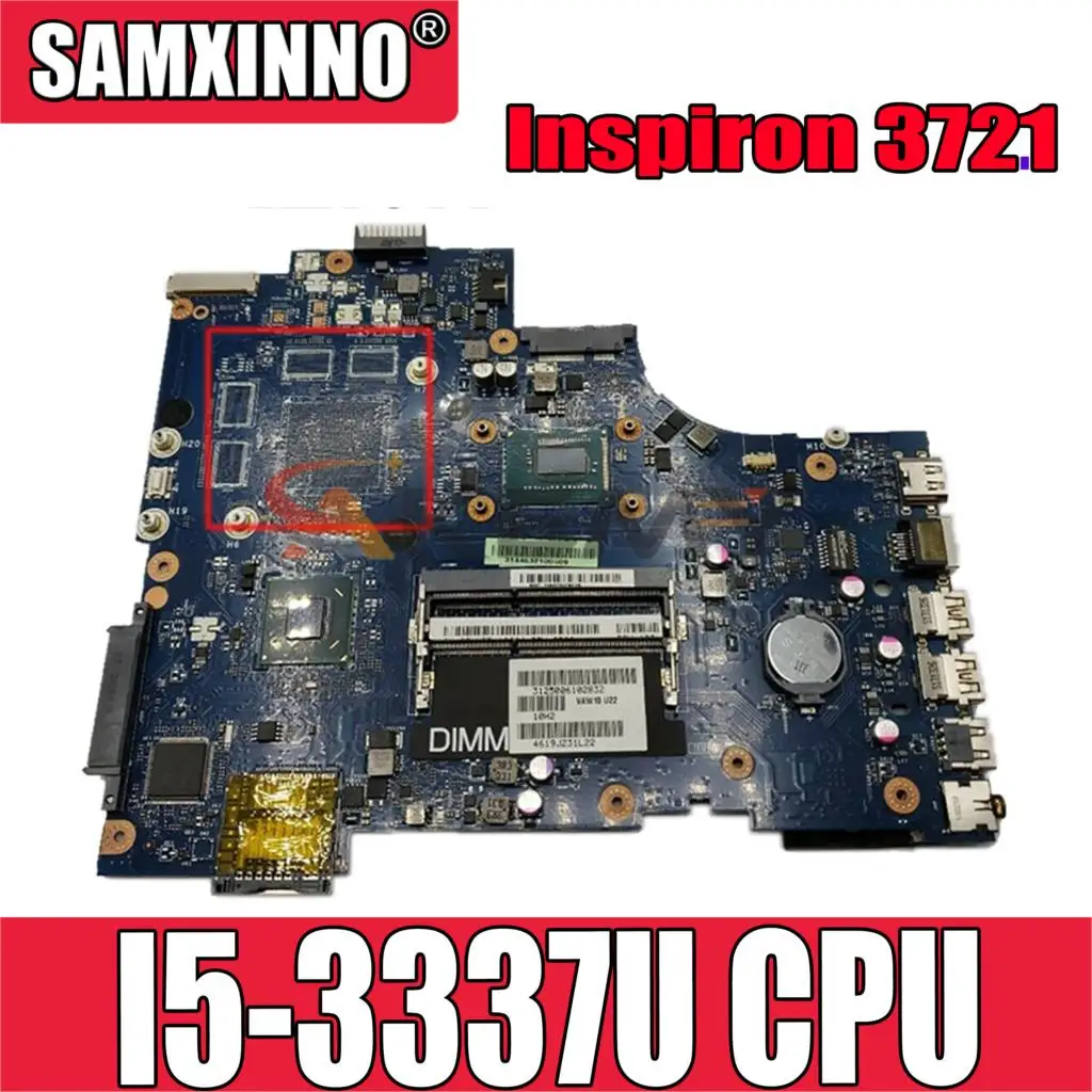 

Оригинальная материнская плата для ноутбука DELL Inspiron 3721, Женская материнская плата I5-3337U 03WVDR VAW11