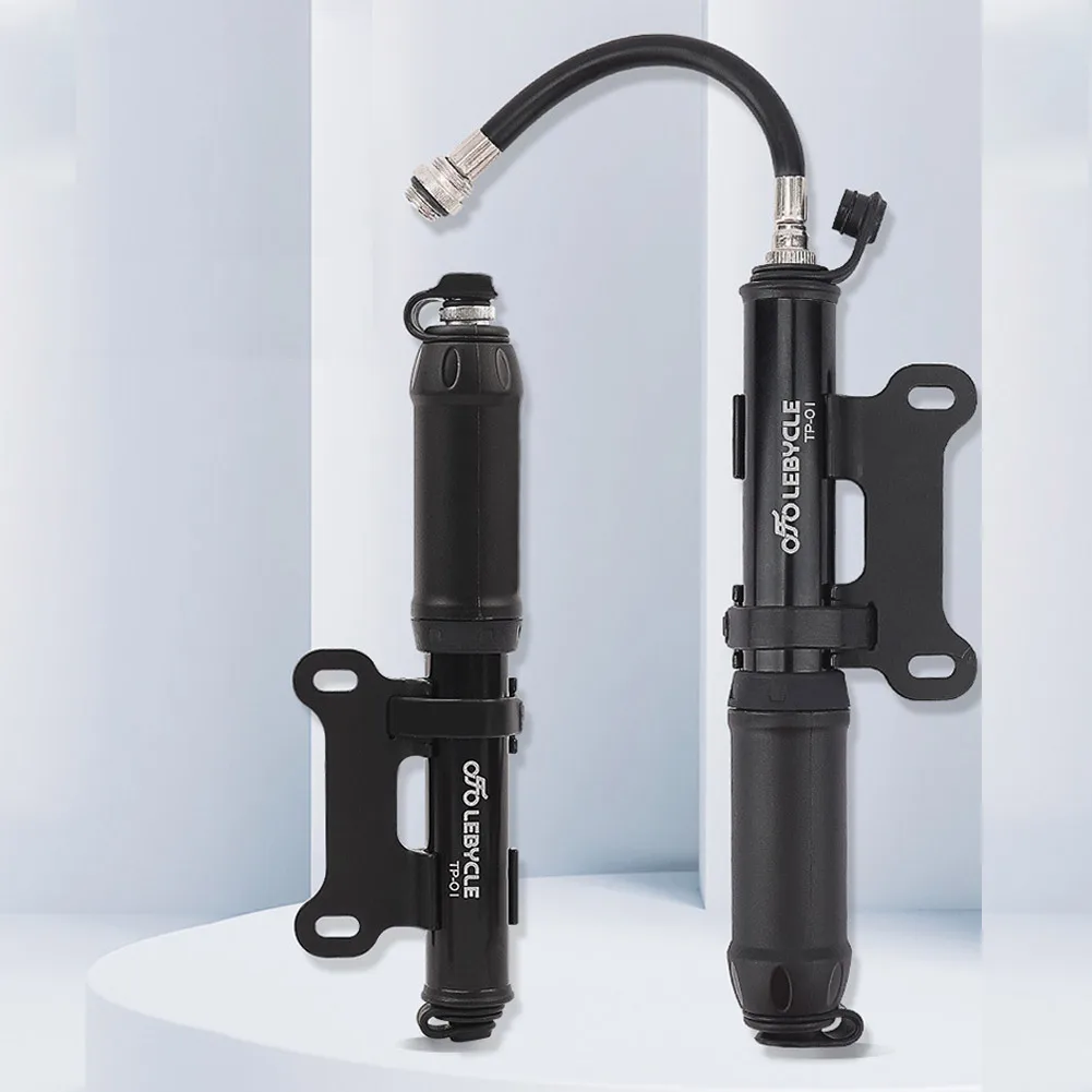 

Mini Bike Pump 100PSI Cycling Hand Air Pump Tire Inflator AV/FV Presta Valve Aluminum Alloy American French Mouth Shape Pump