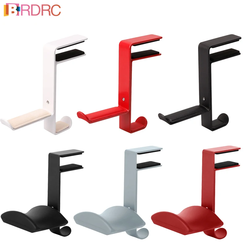 

Clip-on Earphone Stand Headphone Stand Schoolbag Hook Bracket Table Clip Desktop Bookshelf Headphone Stand