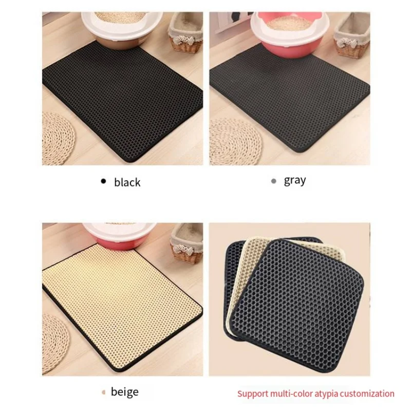 

Double Honeycomb Cat Litter Pad Household Kennel Pad EVA Non-slip Waterproof Cat Foot Pad Products for Cats Accessories