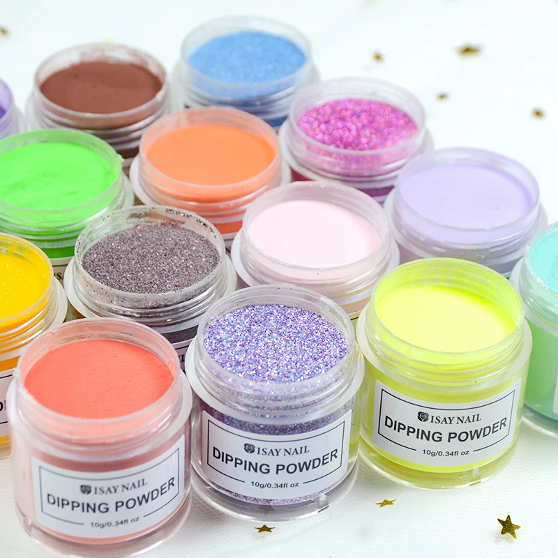 ISAYBEAUTY пудра для ногтей стартовый набор 1 шт. просто нанесите на ногти сильнее и