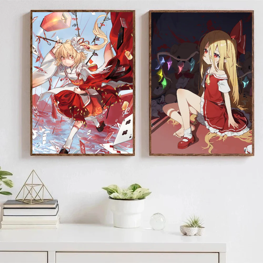 Flandre Scarlet Touhou Project Series плакат наклейки художественные настенные фрески Декор