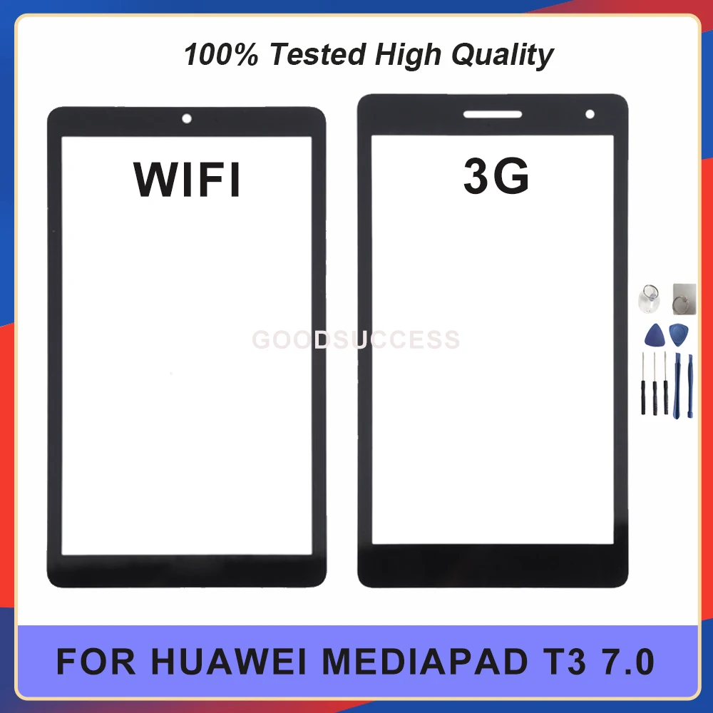 

Протестированный 3G WIFI для Huawei Mediapad T3 7,0 телефон Передняя панель сенсорный экран для ремонта планшета Бесплатные инструменты