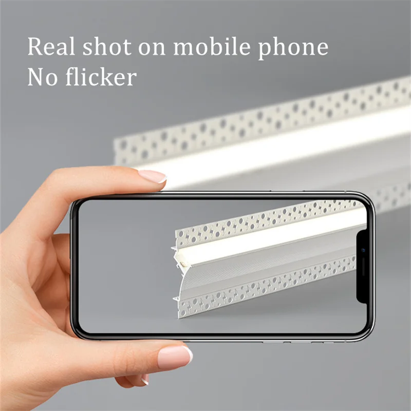 Невидимый безрамный светодиодный алюминиевый профиль встроенная подсветка