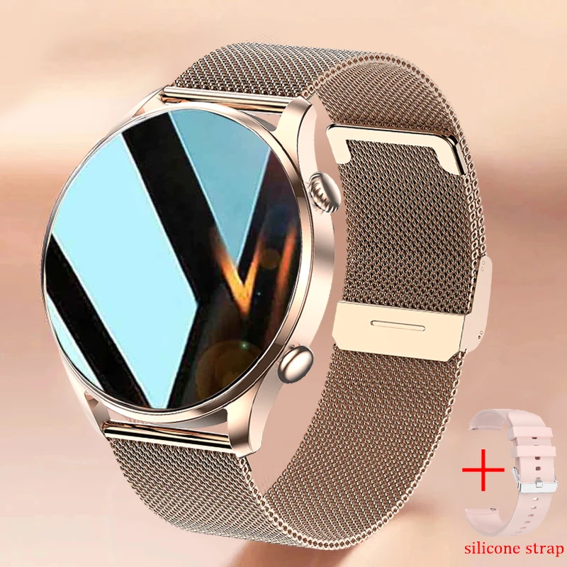 

2022 New Bluetooth Call Women Smart Watch Men Waterproof Smart Bracelet 390*390 HD pixel display Lady Smartwatch Fitness tracker