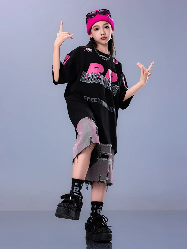 Новинка 2024 джазовые современные танцевальные костюмы для девочек свободная