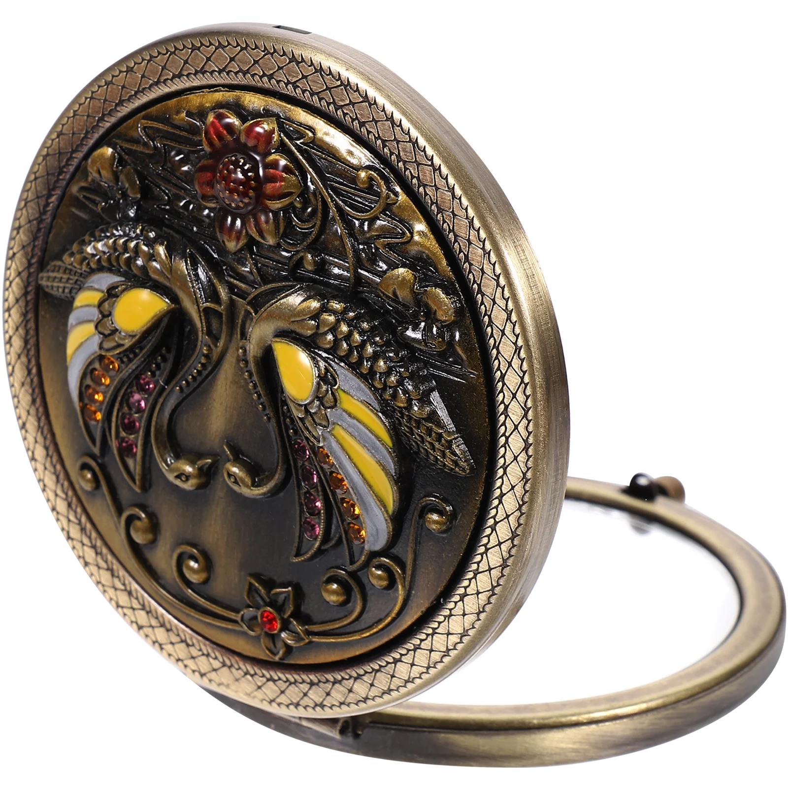 

Vintage Portable Travel Hand Makeup Retro Mirror Compact for Women