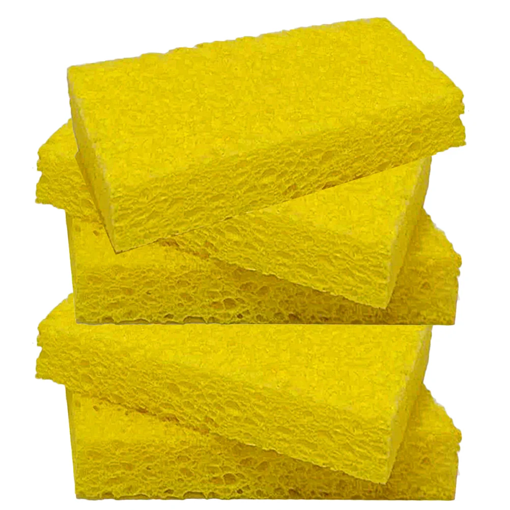 

5PCS Dishwashing Sponge Kitchen Cleaning Cloth Dish Washing Towel Natural Sponge Household Cleaning Sponge