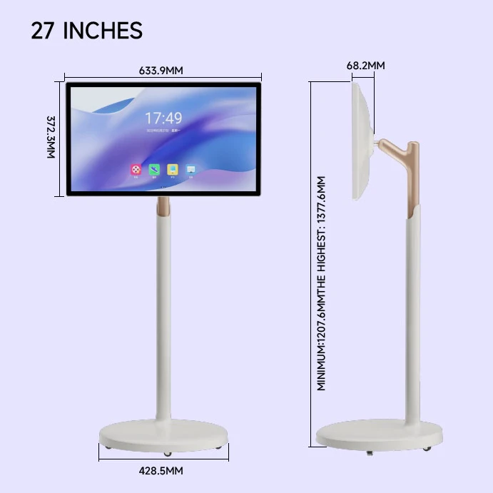 JCPC портативный 27-дюймовый поворотный подъемный современный Wifi Usb BestieTV Smart Tv