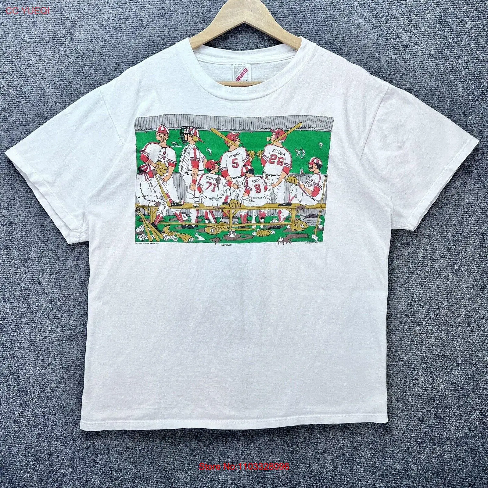 Мужская винтажная бейсбольная рубашка в стиле 90-х