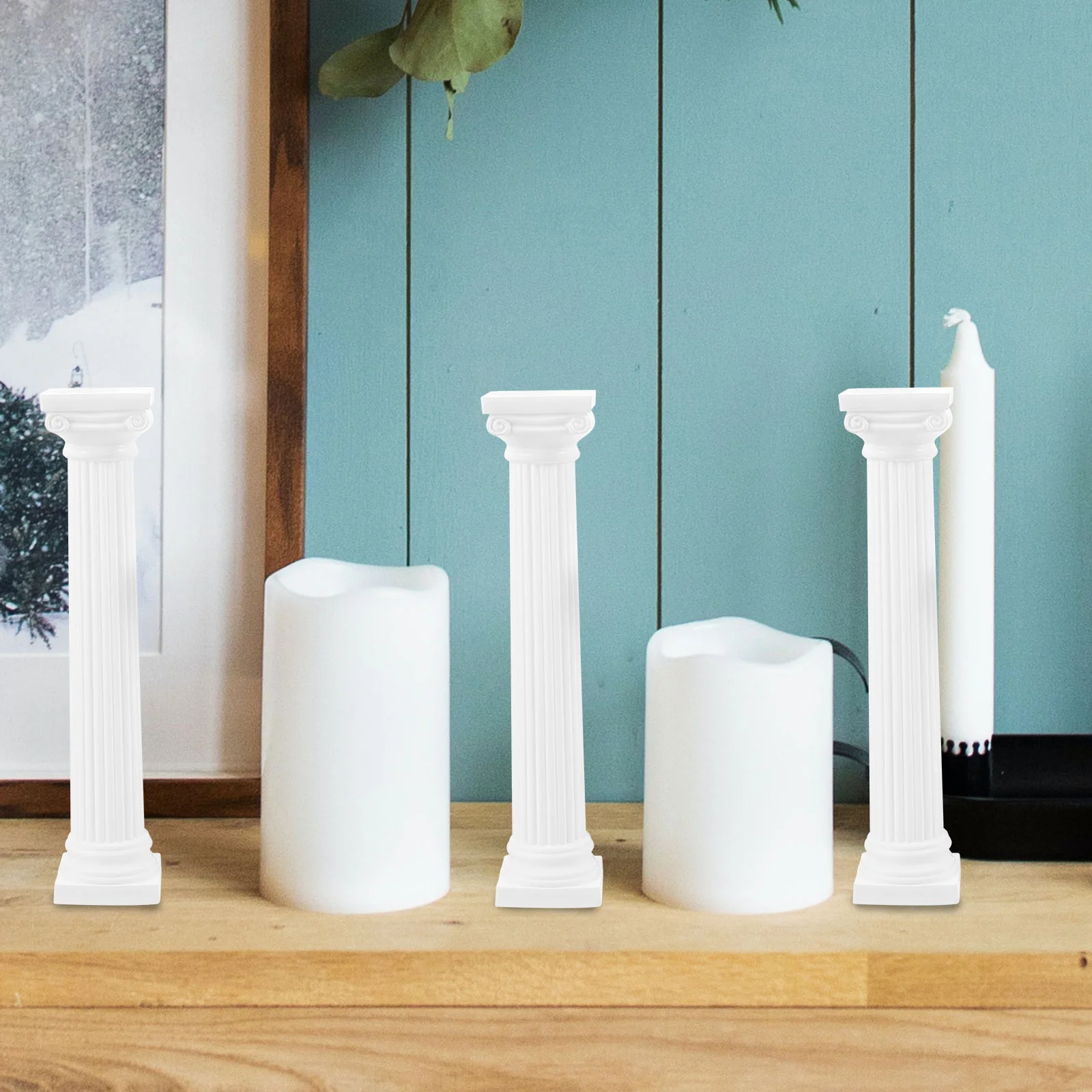 6 шт. римская модель колонны статуя столба для декора сделай сам квадратные