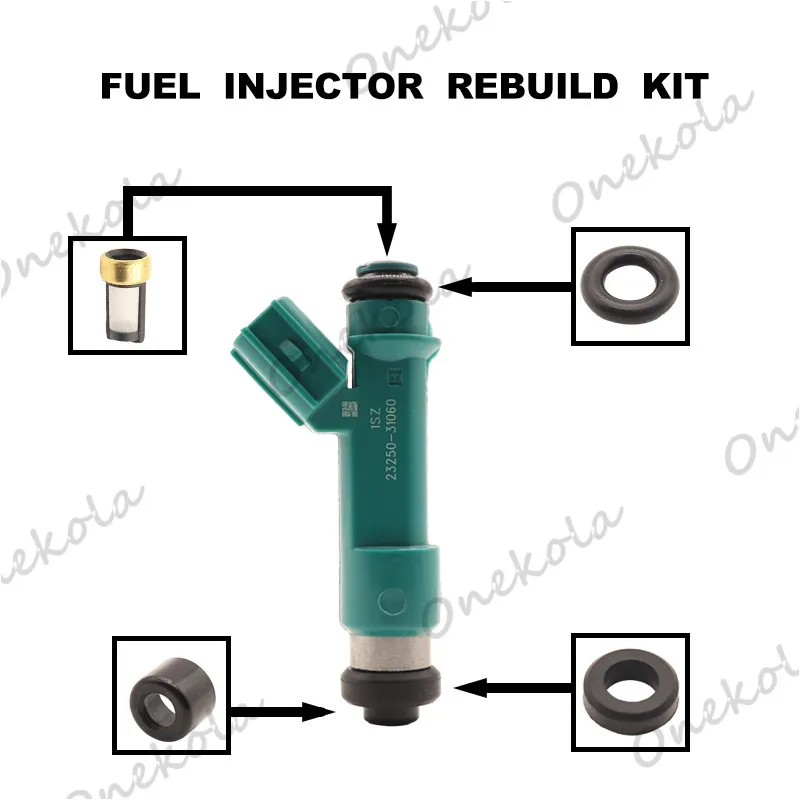 Fuel Injector repair kit Orings Filters for Toyota Tacoma Tundra 4Runder FJ Cruiser 23250-31060 4.0L 23209-39075