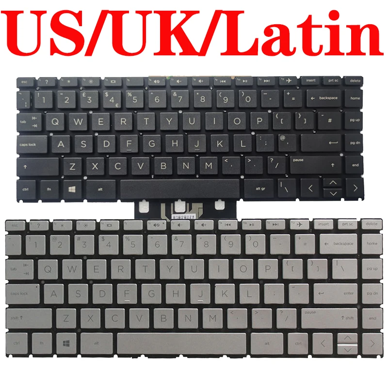 

US/UK/LA/Latin Laptop Keyboard for HP Pavilion X360 14-CK 14-CD 14-CE 14-CM 14-DG TPN-Q207 TPN-I131 TPN-W131 240 G7 245 G7