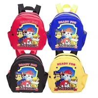 new paw patrol anime figures cartoon nylon backpack cute and comfortable kids boys and girls kindergarten lightweight school bag