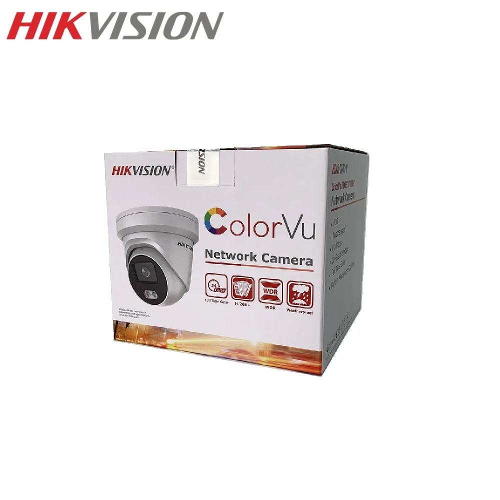 

HIKVISION DS-2CD2347G2-LU 4MP Full ColorVu Dome IP Camera Built-in Mic Overseas Version SD Card Slot PoE Face Detection IP66