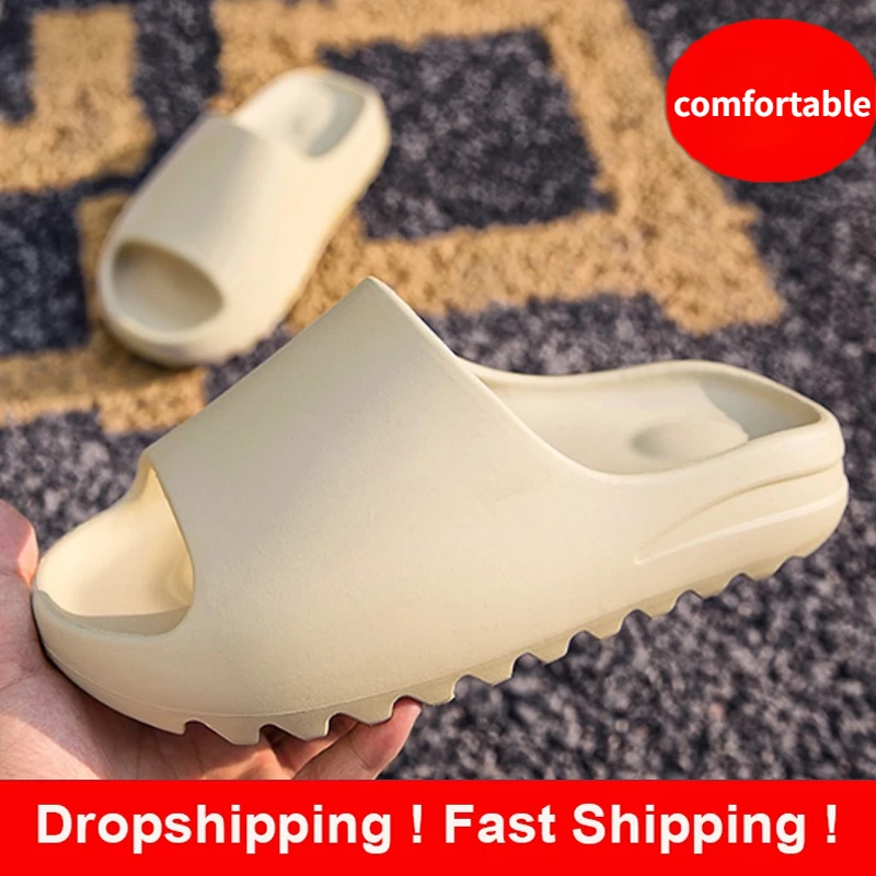 

2023 Summer Men's Sandals Fashion Women Men Slippers Soft Sandals Women Beach Casual Shoes Light Eva Slides Brand Men Flip Flops