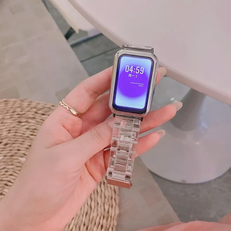 Прозрачный полимерный ремешок для Redmi Watch 6 5 4Siaomi Band 8 9 Pro, сменный ремешок для женщин и мужчин, браслет (art.: 3920d32615eee) - 3920d32615eee