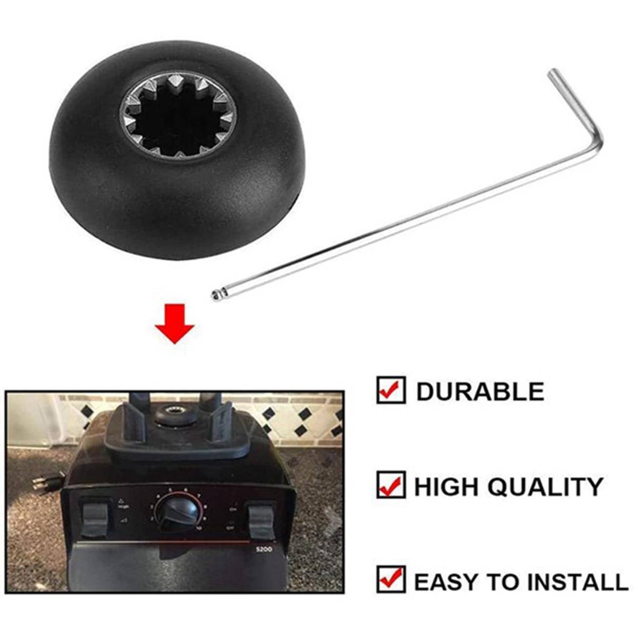 1 набор металлических и пластиковых черных торцевых головок блендера замена для