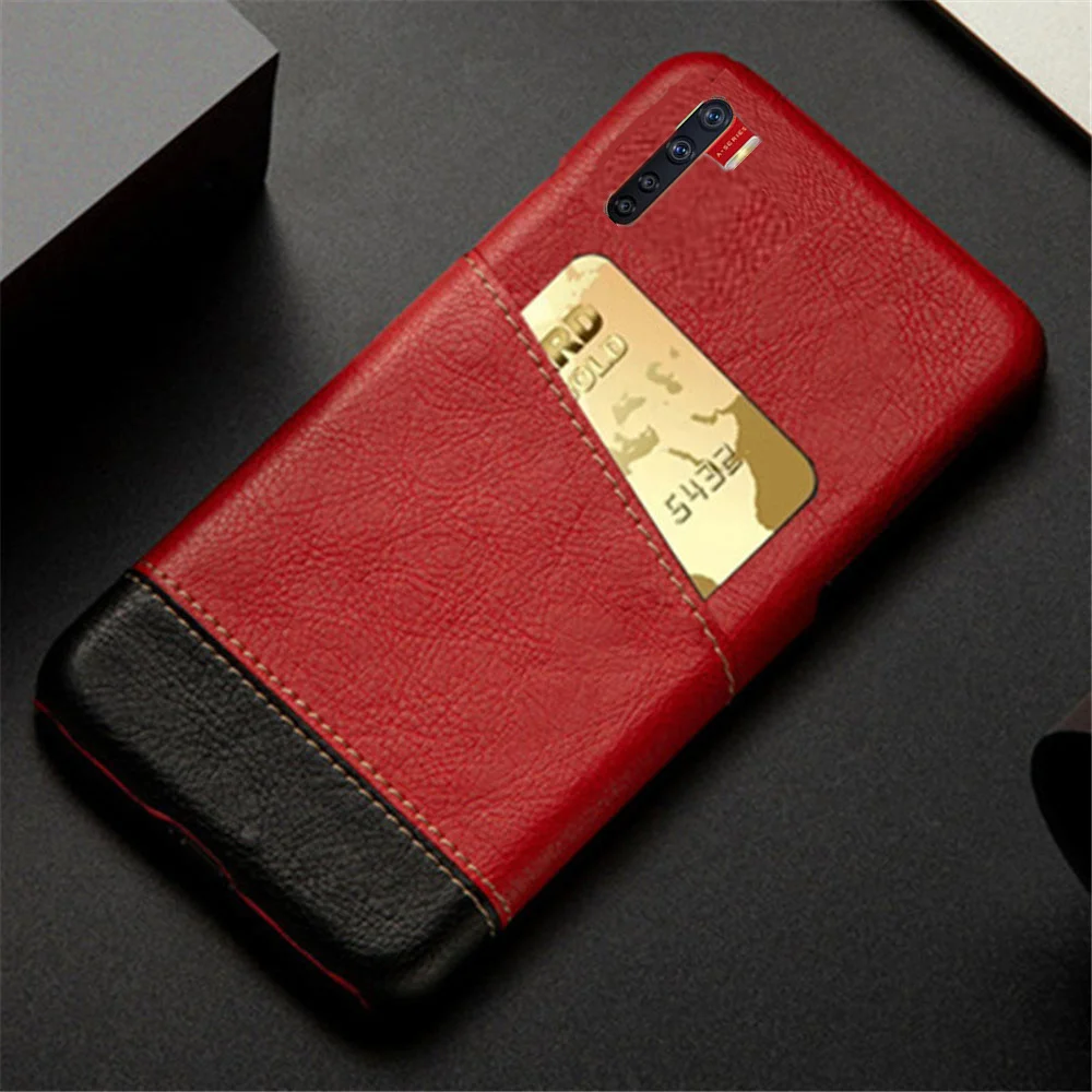 

A91 For OPPO A91 F15 Case Mixed Splice PU Leather Credit Card Cover for Oppo F15 CPH2001 F 15 A91 2020 OPPOA91 A 91 Reno 3 Coque