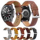 Ремешок для наручных часов, мягкий кожаный браслет для Samsung Galaxy Watch 42 мм 46 мм Gear S2 S3 Classic Frontier, 20 мм 22 мм