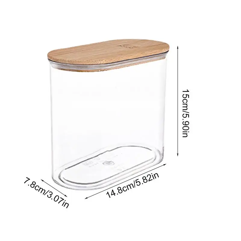 Герметичный контейнер для риса хранения зерен пищевого класса прозрачная