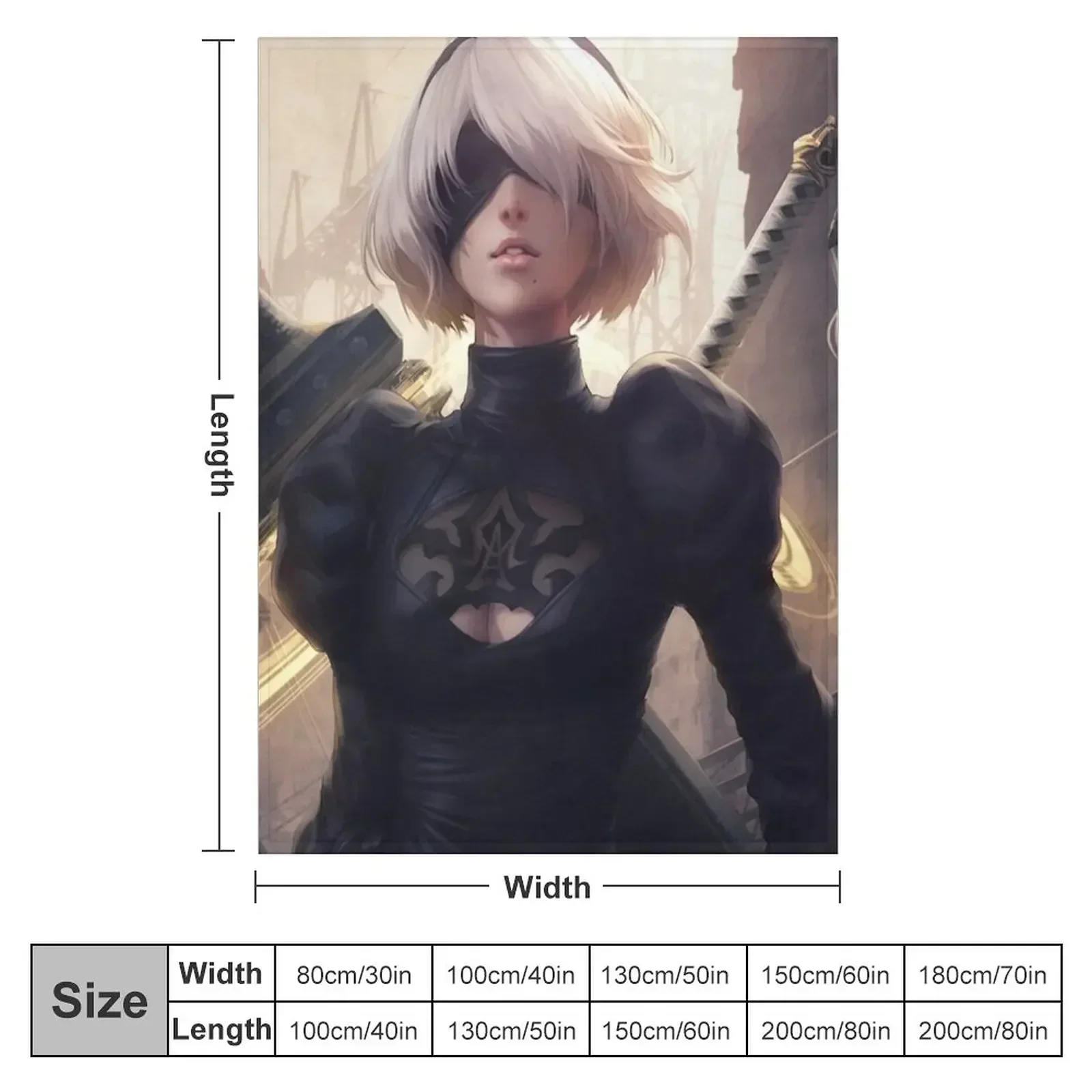 2B NIER AUTOMATA пледы тонкие диван мягкие кровати декоративные одеяла