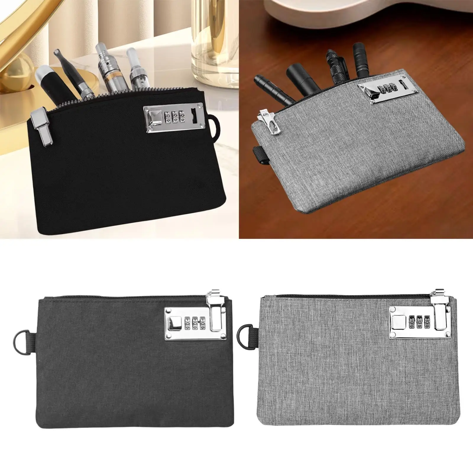 Запираемая сумка для денег дорожная утилита компактная портативная хранения