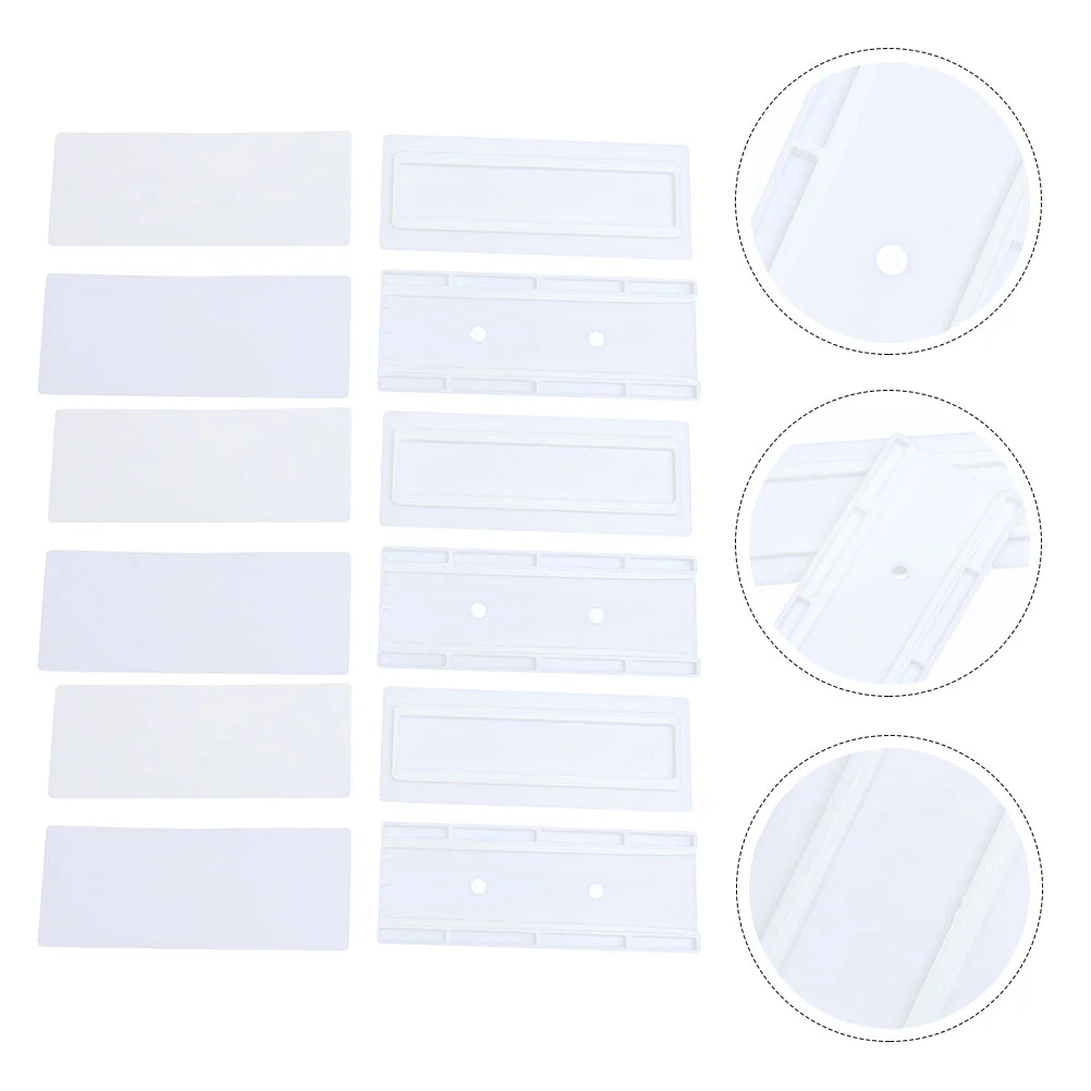 

6 Pairs Power Strip Holder Punch Free Cable Management System Fixator Clothes Rack Wall Mount Socket Organizer Patch