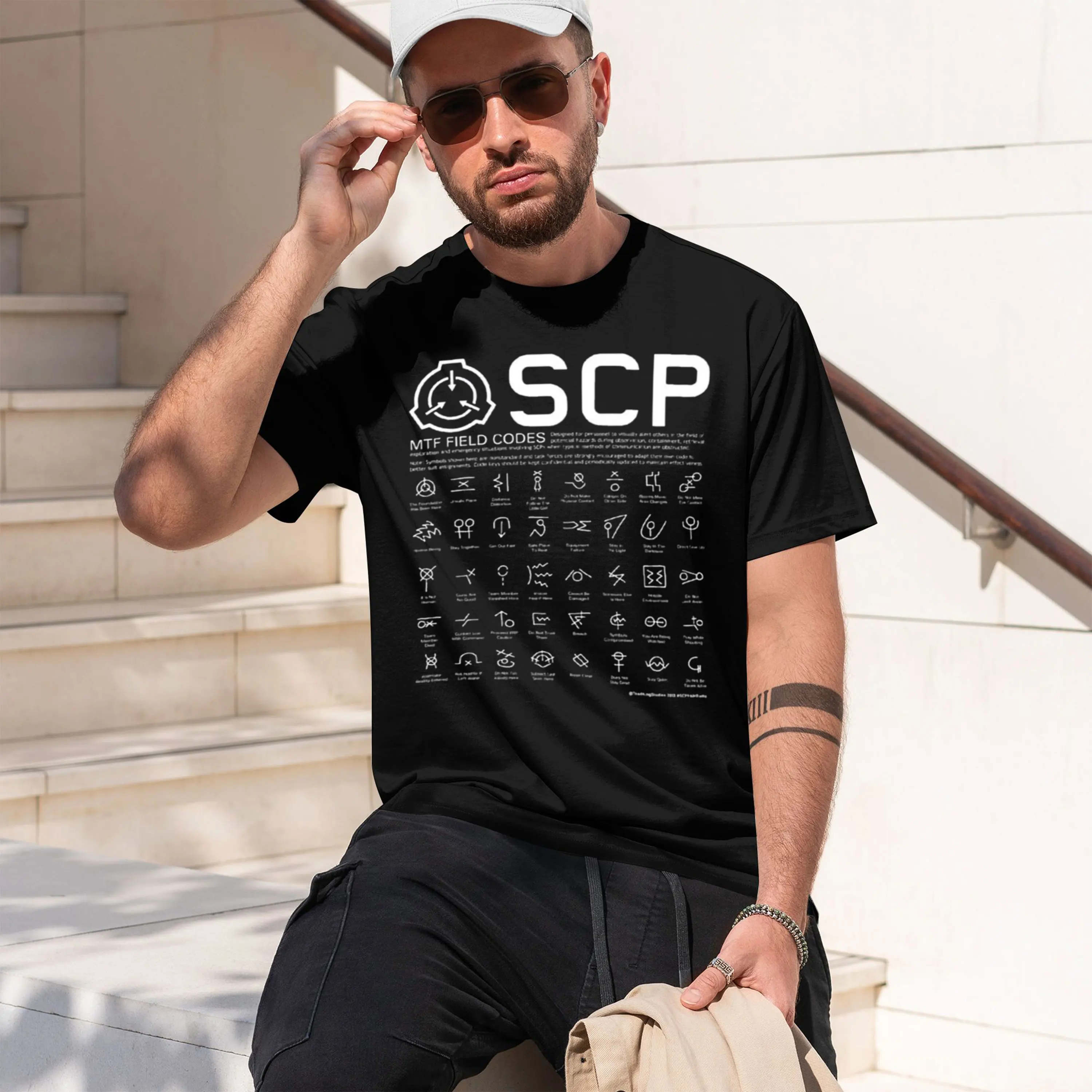 Фото Футболка SCP MTF Field Codes от ToadKing07, милая одежда, новое издание, одежда больших размеров, одежда в стиле аниме, мужская одежда, новая модель 2026 года, с коротким рукавом №1