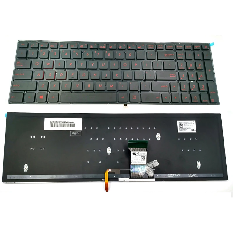 Новинка для Asus FX502 FX502V FX502VD FX502VD-NB76 FX502VM FX502VM-AS73 Клавиатура для ноутбука с подсветкой US