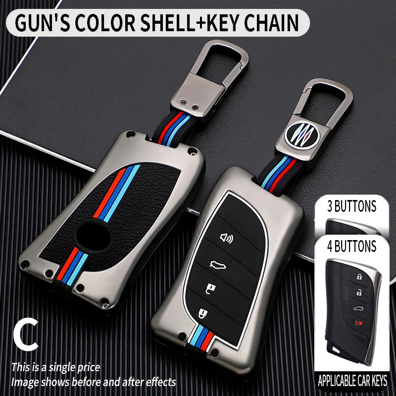 

New Car Key Cover Case Shell for Lexus IS ES GS GX NX RX LX LC RC ES200 ES300H ES350 Accessories Keychain Fob