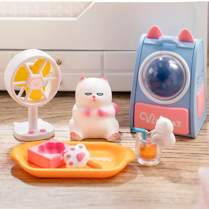 

Popmart ViviCat Courtyard Series Blind Box Kawaii Doll Action Anime Cute Figure Toy Lovely Child Girl Birthday Gift Surprise Box