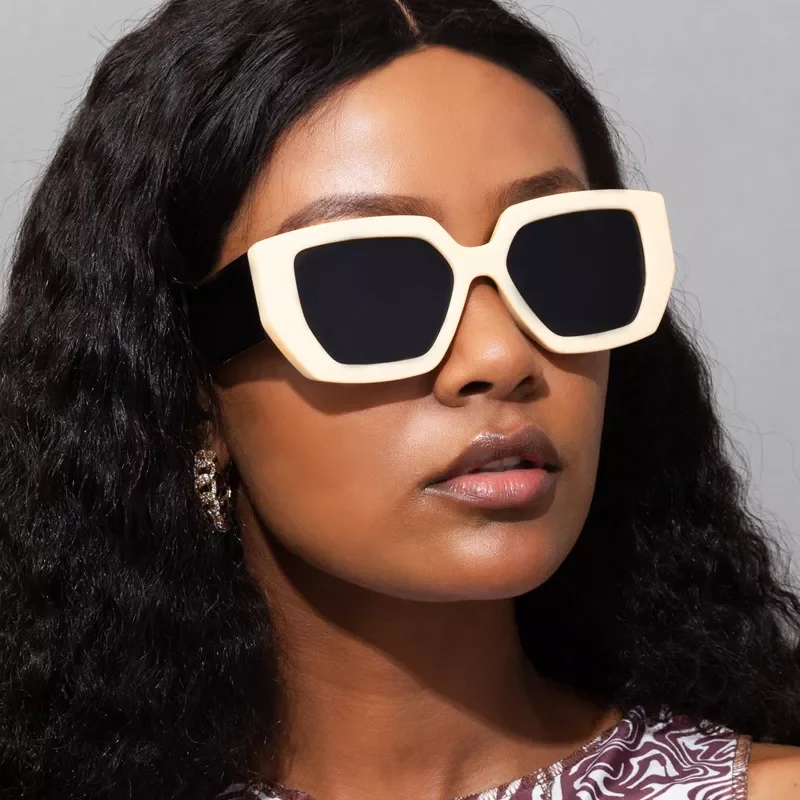

Fashion retro square Sunglasses Women's wide leg Sunglasses oversized Frame Sunglasses UV400 sunglasses women sunglasses