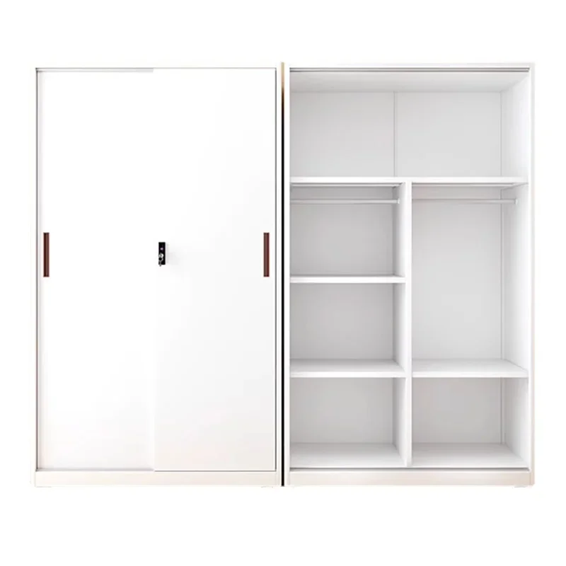 Стальные шкафы для одежды белый органайзер хранения бесплатная доставка