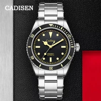 cadisen diving watch retro luxury mens watch sapphire japan nh35a automatic mechanical watch 20bar waterproof luminous 2022 new