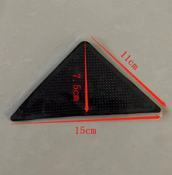 

Противоскользящие накладки для ковров, черные, полиуретан, 4 шт.