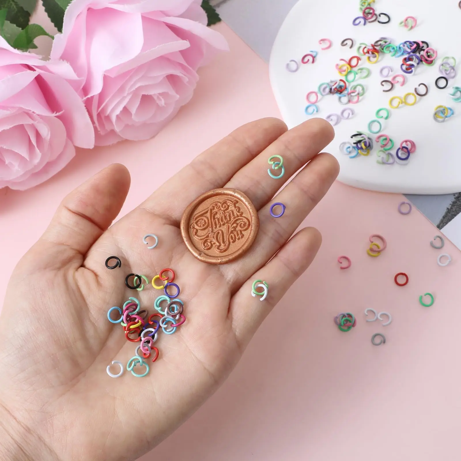 Цветные кольца для прыжков 200 шт