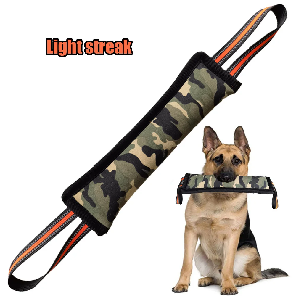 

Dog Camouflage Canvas Biting Stick Eco-friendly Dog Bite Stick Dog Bite Sleeve Stick for Puppy Pet Training Tug Dogs Toys