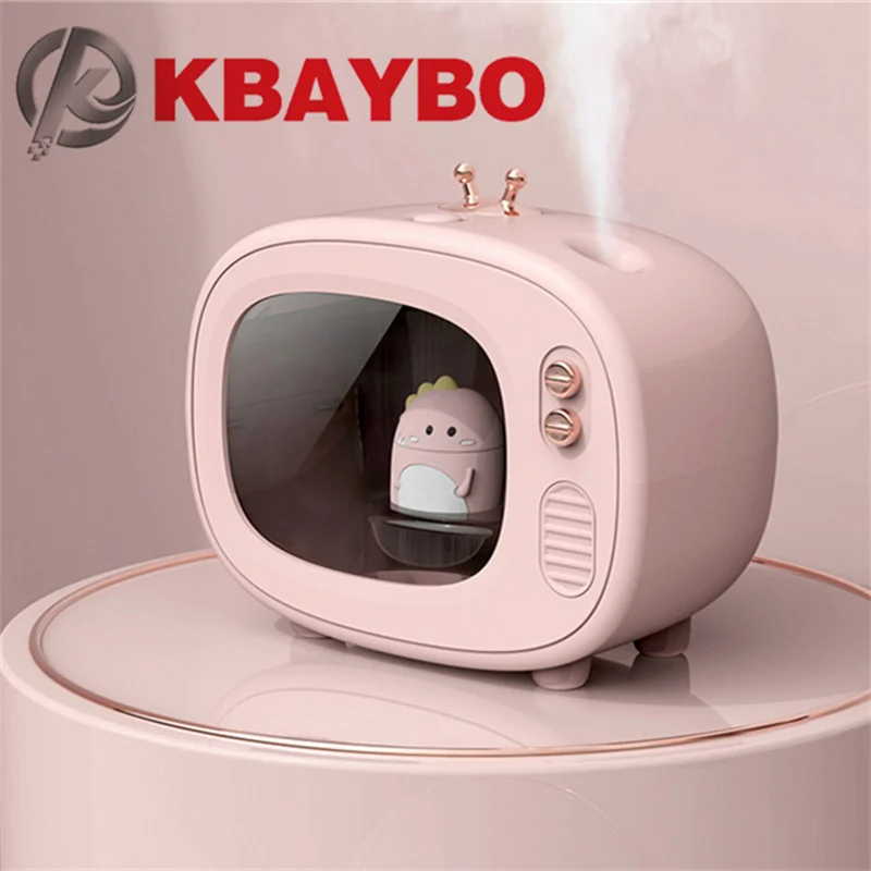 

KBAYBO Portable Car Air Purifier Wireless USB TV Humidifier Ultrasonic Aroma Essential Oils Diffuser with Night Lamp Fogger