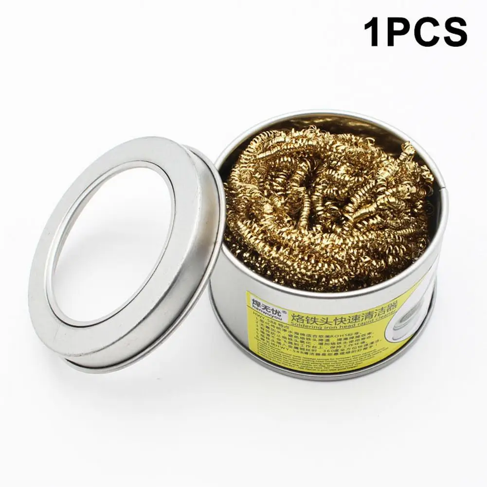 

Soldering Iron Tip Copper Wire Cleaning Ball For Soldering 66mm Length 800℃ Cell Phone PC Repair Tools
