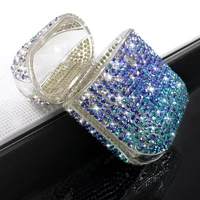 luxury 3d cute bling diamonds wireless bluetooth earphone accessories hard case for apple airpods 2 1 protective charging bag