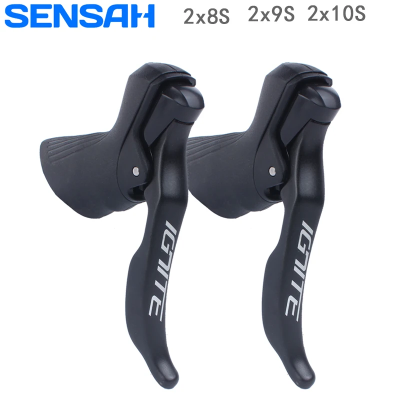 Рычаг переключения передач SENSAH для шоссейного велосипеда 2x8 2x9 2x10 2X1 1 скоростной