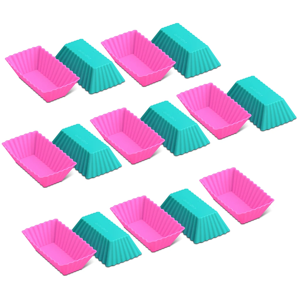 

1/2/3/5 Silicone Non-stick Cake Molds Muffin Cups Mousse DIY Pastry Dessert Flexible Trays Home Bakeware Tools Random Color