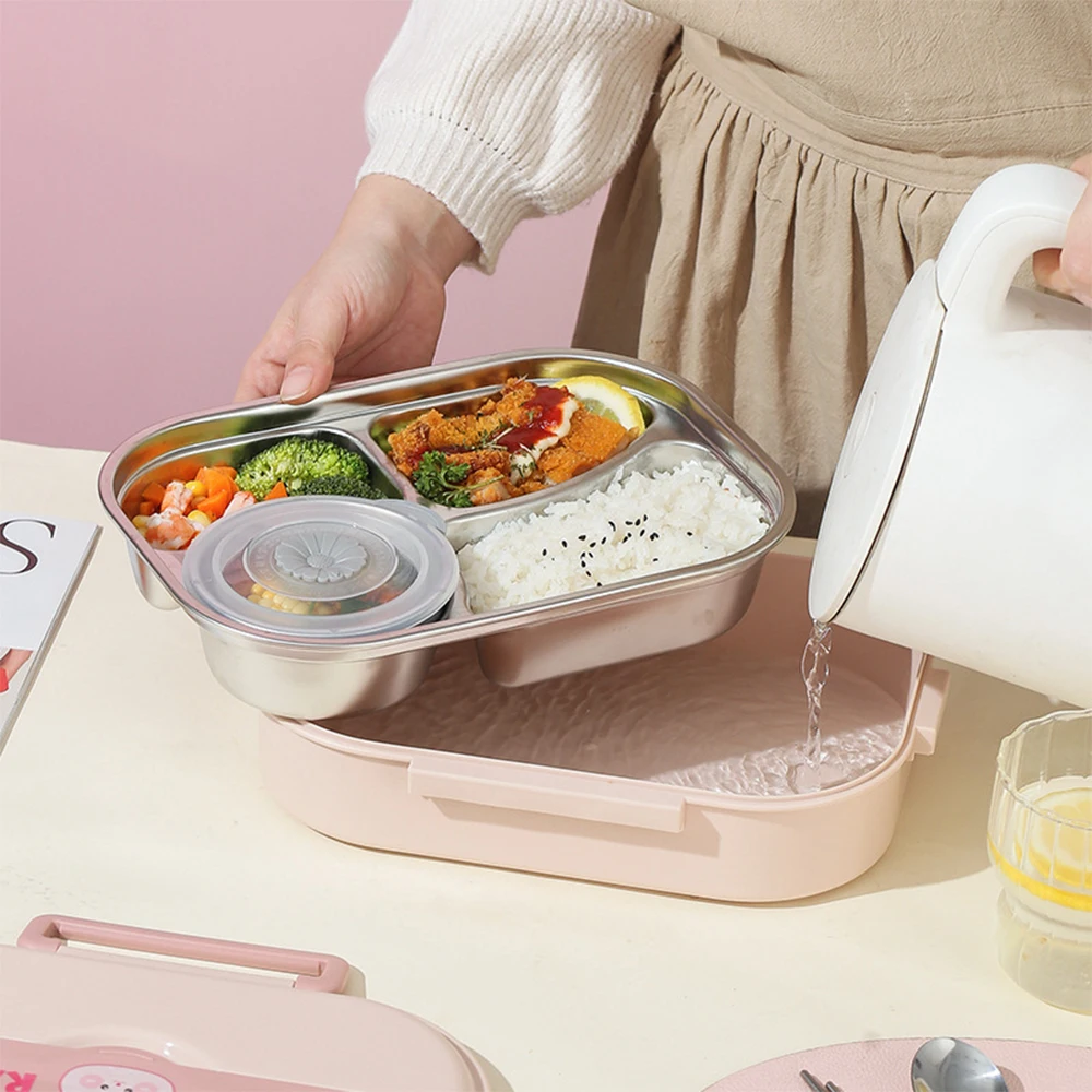 Новый Симпатичный контейнер для микроволновой печи Bento детей фотоконтейнер с