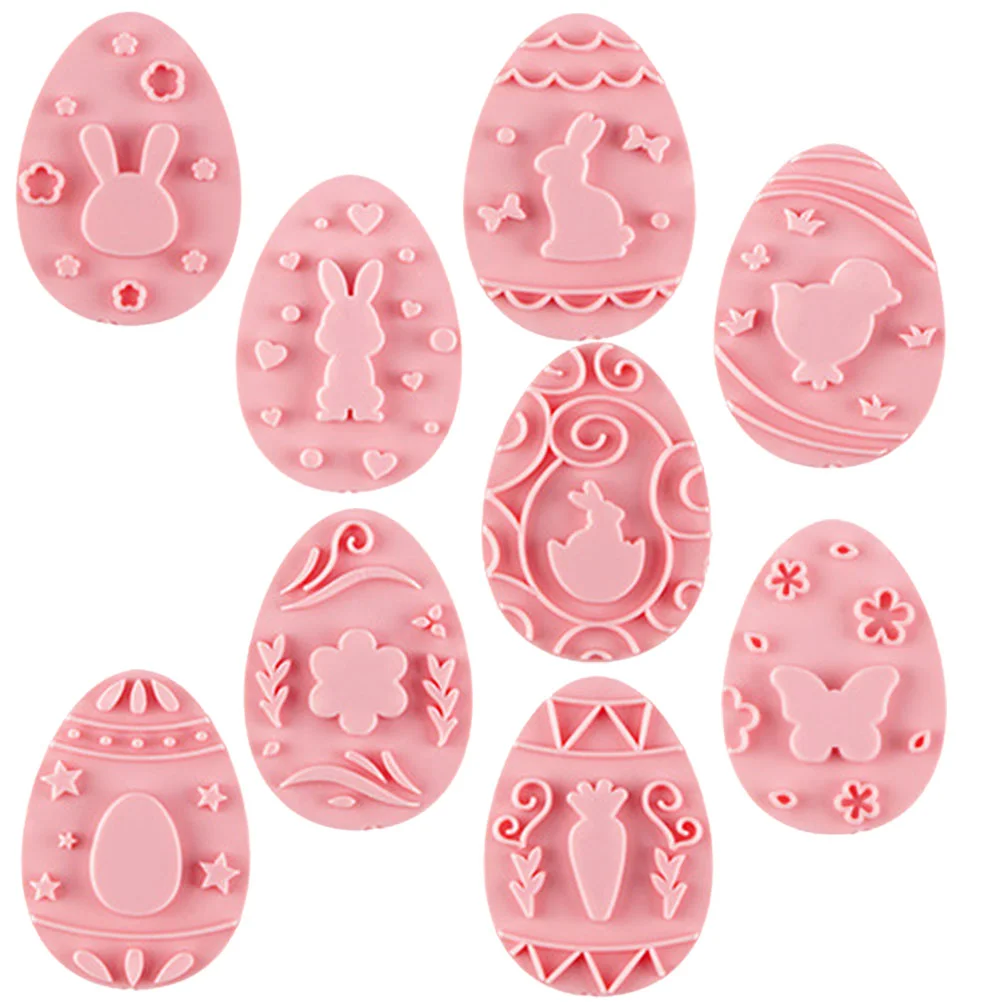 

Molds Easter Cookie Baking Biscuit Egg Bunny Stamps Tool Press Cookies Mold Candy Fondant Mooncake Pastry Embossed Sandwich Diy